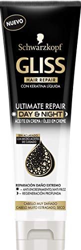 Gliss - Aceite en Crema Day & Night Ultimate Repair para Cabello muy Dañado - 150ml - Schwarzkopf