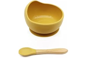 Gubby Gups® Rutschfeste Baby Breischale mit Saugnapf - BPA-freie Bowl Schüssel für Babynahrung, Baby Schüssel Set mit Saugnapf Teller Set, Geschirrset kinder, Mikrowellengeschirr