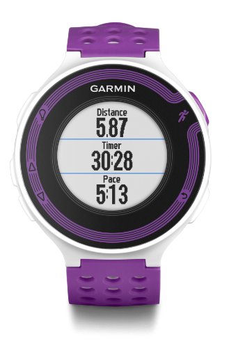 Garmin Forerunner 220 GPS Running Watch with Colour Display and Heart Rate Monitor - White/Violet