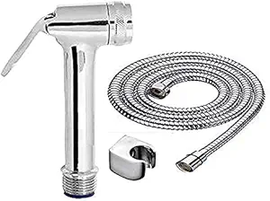 Ramoni Brass Health Faucet/Bathroom tolet Faucet Brass / 1 mter flexibale Tube and with Hook