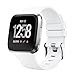 Produktbild SUPORE Fitbit Versa Armband, Premium weichen Silikon Sport Strap Ersatzbänder mit Edelstahl-Metall-Verschluss für 2018 New Fitbit Versa Fitness Smartwatch, S/L