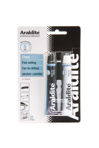 Pegamento adhesivo Araldite lornamead acero Metal y acero inoxidable tubos 2 x 15 ml