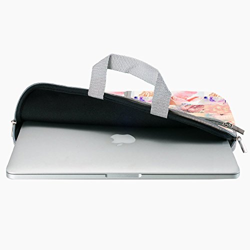 Learn To Love Yourself 8 bis 21,8 cm Laptop Hülle Sleeve Case mit Reißverschluss und 2 integrierten Taschen für Ladegerät und Maus - 3