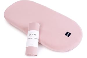 ‎POOFI Poofi Spannbettlaken für Kinderwagen Stubenwagen | Kinderbettlaken | 100% Bio-Baumwolle | Natürliche Weich und Atmungsaktiv Bettlaken | Größe 35x75 cm | Farbe Peony