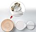 15ml 0.5oz Empty Portable Luxurious Air Cushion Powder Puff Box Liquid Foundation BB Cream Container Holder Powder Cake Box Dressing Case DIY Makeup Box Case with Powder Puff Air Cushion Sponge and Mirror--Special Gift for Yourself(1 Pcs) (Flowers)
