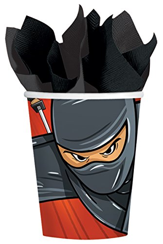 48-teiliges Party-Set Ninja – Teller Becher Servietten für 16 Kinder - 3