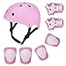 Produktbild Topfire Kinder Scooter BMX Bike Helm, Hand-Knie, Ellenbogen Pads und Gel Pads - Rosa