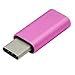 Produktbild Ouneed® USB Adapter , USB 3.1 Type-C To Micro USB Data Charging Adapter Daten Adapter für Samsung Galaxy S8 / S8 Plus (Hot Pink)