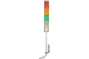 AGATIGE Luces De Advertencia Industrial, LED Torre De Señal Industrial, Luz De Advertencia LED De 3 Capas Para Seguridad, Luz De Alarma De Columna Para Máquinas Herramientas, Equipos Mecánicos, Talleres