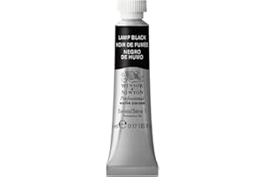 Winsor & Newton Professional - Vernici ad acquerello, vivaci e resistenti alla luce, pigmenti per artisti, TUBO 5 ML, colore: Nero Bugia