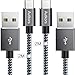 Price comparison product image Autkors USB C Cable, [2Pack/2M] Nylon Braided USB Type C Fast Charging Sync Cable for Samsung Galaxy S10/S9/S8+/S8, Note 8, Sony XZ, Nintendo Switch, HTC 10, Google Pixel, Huawei P9 and More