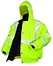 Produktbild MCR Safety BPCL3LXL Luminator Class 3 Insulated Polyester 4-in-1 Bomber Plus Jacket with Zip-in Fleece Liner and Detach Sleeves, Fluorescent Lime Green, X-Large by MCR Safety