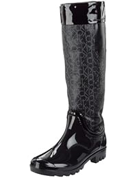 Jimmy Choo Willa Rubb Ck Logo Pu+patent - Botas Mujer