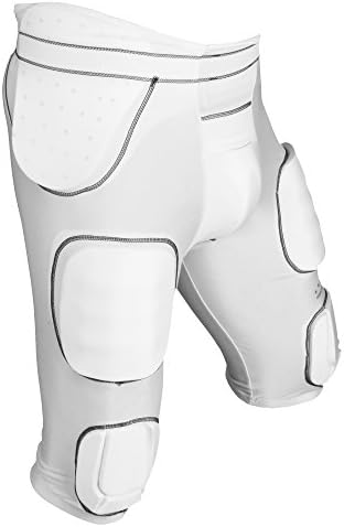 American Sports 7 Pad Girdle Base Layer Trousers with 7 Integrated Pads, White