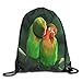 Produktbild gthytjhv Kordelzug Bag Love Bird Rucksack for Gym Hiking Travel Customized Color 07 Lightweight Unique 16.9x14.2