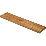 Hergestellt aus Massivholz WORKTOPEXPRESS Frei schwebende Eiche Massivholz Regale (Eiche Massivholzregale 900mm X 200mm X 40mm)