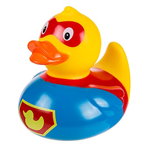 Preisvergleich Produktbild KAMACA 2er SET Badequietscheentchen Quietscheente Gummiente Badeente SUPERHELD - eine schöne Geschenk - Idee - lustig dekorativ und sofort einsatzbereit - nicht nur für Kinder eine tolle Überraschung (Superheld)