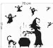 Produktbild qiulv Teufel Halloween Mauer Aufkleber Geist Festival Kunst Wandgemälde Hexe Tapete Abziehbilder PVC Abnehmbar Wasserdicht DIY Zuhause Küche Fenster Dekoration, 3 Set, 57 * 70cm