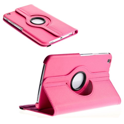 Tab3 360    Schutztasche f  r SAMSUNG GALAXY TAB 3 H  lle Schutz Etui Tasche Cover Case  8 0 Pink 