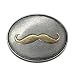 Produktbild BevBuckle MUSTACHE/Schnauzbart Gürtelschnalle mit Getränkehalter ca 11,4 x 8,9 x 2,5 cm. Made in USA