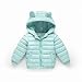 Produktbild Stillshine Daunenjacke mit Kapuze Hasen Ohren für Junge und Mädchen für Winter und Herbst,100% Polyester-Gewebe und weicher,Jack Outwear Jacke Kugelmantel Kinder (90, Hellblau)