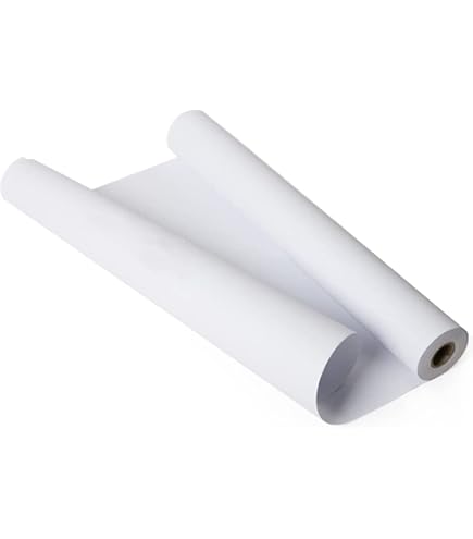 Rouleau De Papier à Dessin 100 G/m² - 44 Cm X 20 M, Blanc, Pour Pastels à L'huile Et Peinture