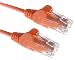 Produktbild zexum 2676 RJ45 CAT6 Hohe Qualität LSZH 24 AWG gestrandet Snagless UTP Ethernet Netzwerk LAN Patch Kabel, orange, 1 m