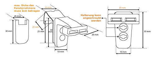 PLISSEE Jalousie Klemmfix SCHNUR Verdunkelung BEFESTIGUNG Faltrollo Gardinen (Creme, Profil: Silber, 30 x 100cm, Klemmfix) - 6