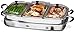 Produktbild Elite EWM-6122 Gourmet MaxiMatic Doppel-Buffetheber und Wärmer 2,5 Quart with Silicone Handles Green beans, Lasagnas, Gravy, Holiday Essentials, 2.5 Quart Buffet Trays edelstahl