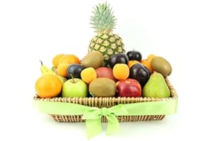 EXPRESS4FRUITS Seasons Delight Fruit Basket - Fruit Gift Baskets and Gift Hampers with Next Day UK delivery with Personal Message Attached
