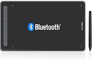 XP-PEN Deco LW Tableta Gráfica Dibujo Digital Inalámbrica con Lápiz óptico X3-Smart-Chip, Tableta Digitalizadora Portátil Compatible con Windows, Mac, Android, Chrome OS y Linux, Negro