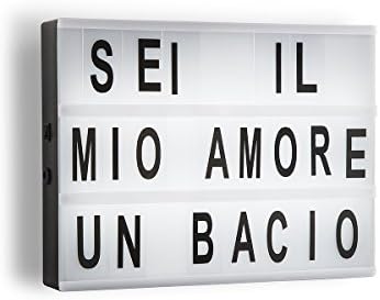 LED Chalkboard Panel Magnetic Letters 30 x 4 x 22 cm Variante unica