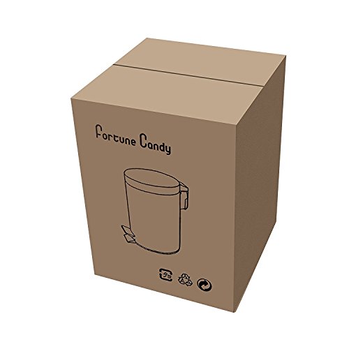 Mini Mülleimer für Badezimmer Büro mit Deckel Weiche Verschluss Verschluss, Anti-Fingerprint, 0,8 Gallonen / 3L (Grau) - 8