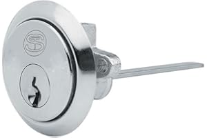 SCHLOSSER TECHNIK Replacement Locking Rim Cylinder with 3 Keys (Nickel)