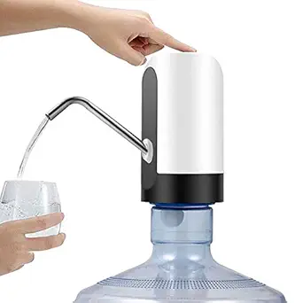 The Creative India Automatic Electric Rechargeable Drinking Water Dispenser Pump for Can (Standard Size)