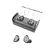 Produktbild Bluetooth Kopfhörer True Bluetooth 5.0 Ladekoffer Drahtlose Kopfhörer In-Ohr Mini Stereo-Sound CVC6.0 Drahtlose Ohrhörer IPX5 Wasserdicht Sweatproof mit Mikrofon,Black