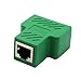 Produktbild Homyl RJ45 Splitter Adapter 1 bis 2 Dual Female Port, Cat 5/Cat 6 Lan Ethernet Splitter Adapter - Grün