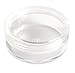 5x 20mL EMPTY PLASTIC JARS POTS w/ CLEAR SCREW LIDS for Powders/NailArt/Glitter/Make Up/Cosmetic/Travel/Creams