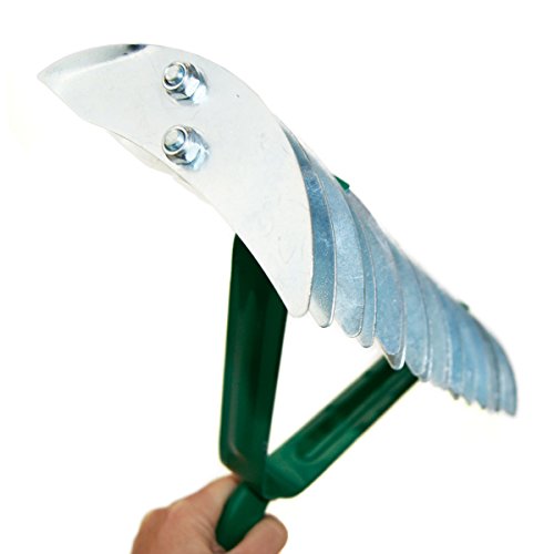 Schneidrechen Harke Rechen 36 cm Kultivator Rasenlüfter Rasenvertikutierer - 3