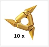 LEGO Ninjago - 10 Wurfsterne pearlgold - Waffe f�r Ninja und Samurai Minifiguren - Lego