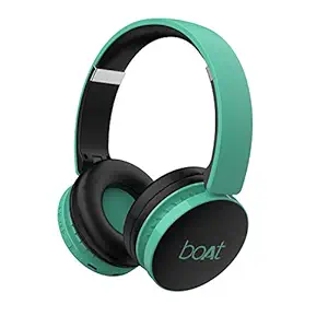 boAt Rockerz 370 Bluetooth Wireless On Ear Headphones with Mic Gregarious Green