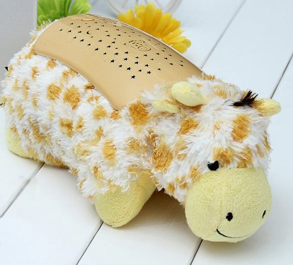 Preisvergleich Produktbild Brigamo Spiele 474 - Giraffe Plüschtier "Gloria" Kuscheltier Nachtlicht Sternenhimmel