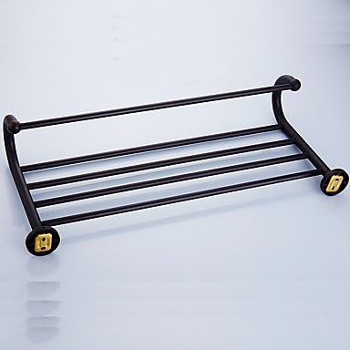 RY Hot towel rack bathroom hangs full copper Europe type restoring ancient ways antique bathroom towel rack shelf double