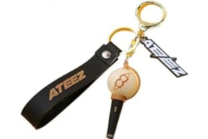 SCISSH K-Pop ENHYPEN Stray Kids ATEEZ Porte-clés porte-clés porte-clés, porte-clés, porte-clés, accessoires de cartable avec signe de soutien, belle boîte cadeau d'emballage