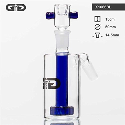 GRACE GLASS MINI BOTTLE PRECOOLER- BLUE- H:15CM - Ø:50MM - SG:14.5MM (X1066BL)