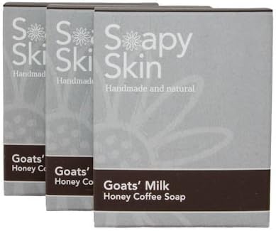 3 Pack - Goats Milk Coffee Soap - Scented with Orange and Cinnamon