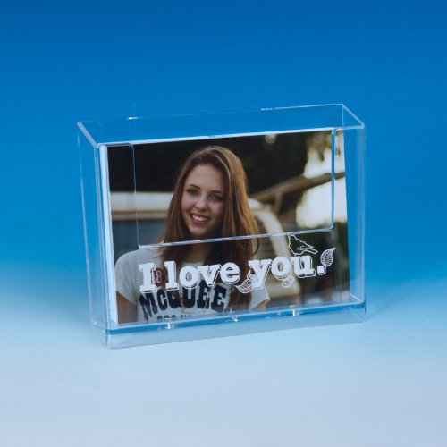 TAYMAR® Postkartenhalter im „DIN A6“-Querformat, Transparent (LA-150) - 2