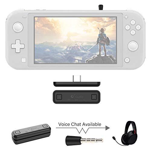 Gulikit Adattatore Bluetooth Compatibile per Nintendo Switch & Lite, PS4/PC, Supporta Chat vocale in-Game w/APTX Low Latency Wireless Audio Trasmettitore per Airpod, Altoparlanti Senza Fili