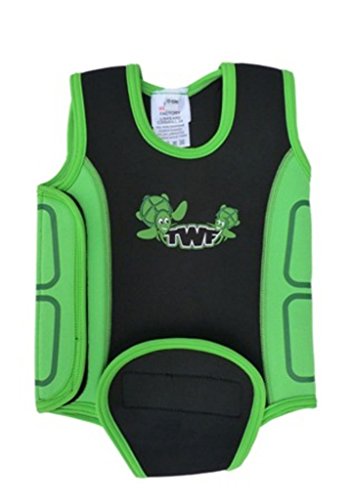 TWF Baby Wetsuit Wrap (12 - 18 months, Lime Turtle)