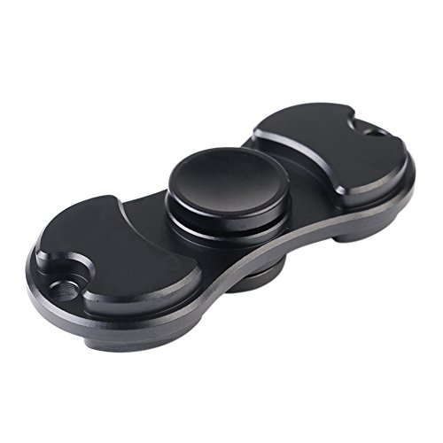 Metal Fingertips Gyro Toy, Clover Star Zinc Alloy Fidget Hand Spinner Stress Reliever Toys High Speed 1- 4 Minute Spins ( a Great and Interesting Fingertip Bearing Toy for Reducing Anxiety ) (Black) Metal Fingertips Gyro Toy, Clover Star Zinc Alloy Fidget Hand Spinner Stress Reliever Toys High Speed 1- 4 Minute Spins ( a Great and Interesting Fingertip Bearing Toy for Reducing Anxiety ) (Black)